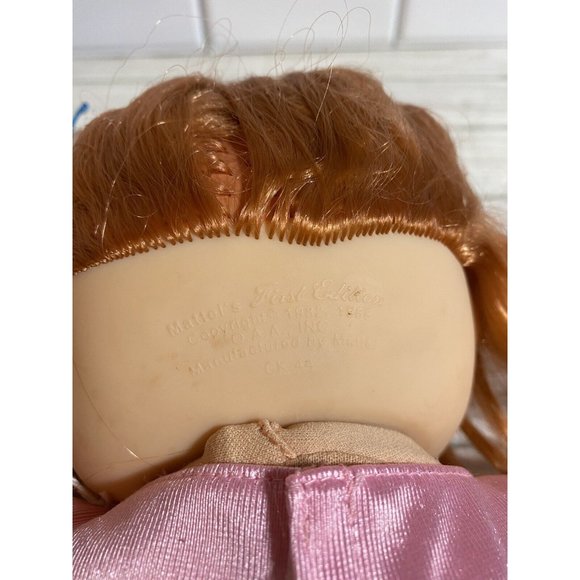 Cabbage Patch Doll Mattel’s First Edition Soft Body Hard Face Red Hair Blue Eyes - Picture 4 of 11